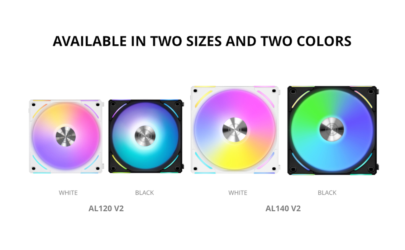 LIAN LI UNI Fan AL120 V2 RGB Black 3x 12cm Fan Pack with 